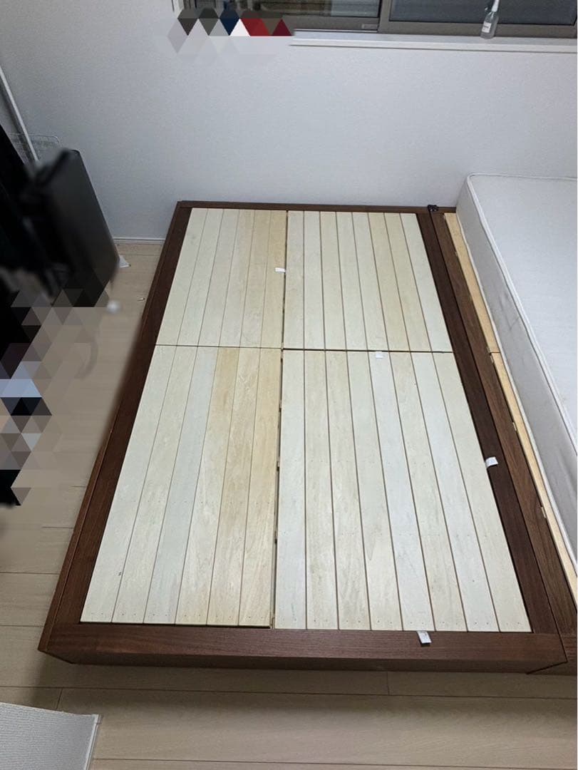 【最終価格】無印良品 木製すのこベッド ウォールナット材