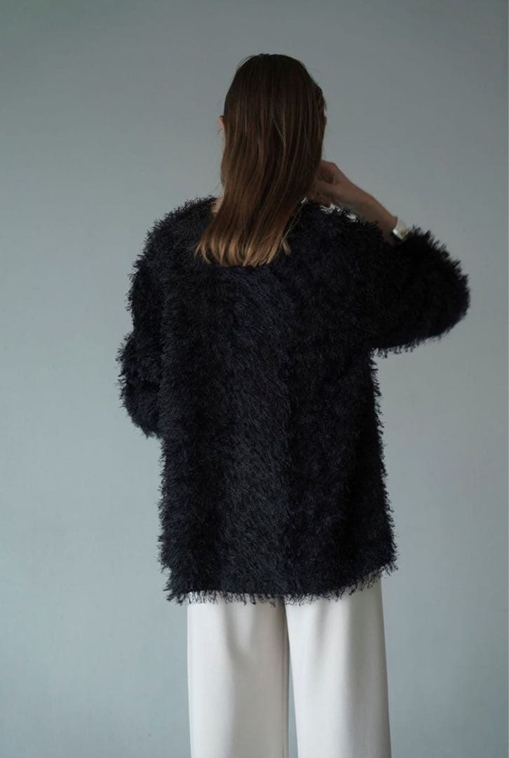 【CLANE】ダブル フェイス フリンジ トップス