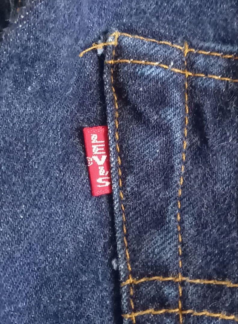 Levis 201XXバレンシア製　復刻ビックE 　濃紺美品 W33