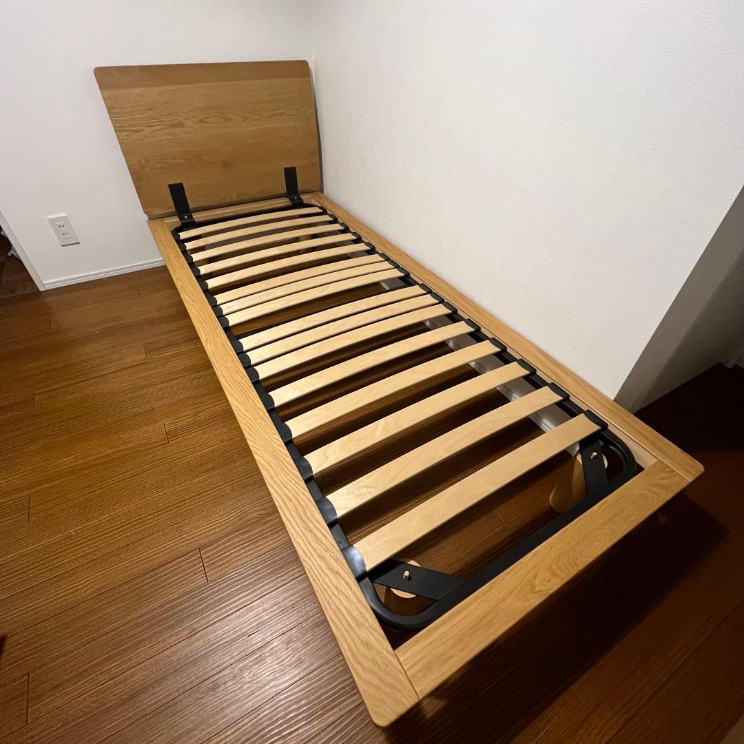 無印良品 木製ベッドフレーム スモールサイズ オーク材
