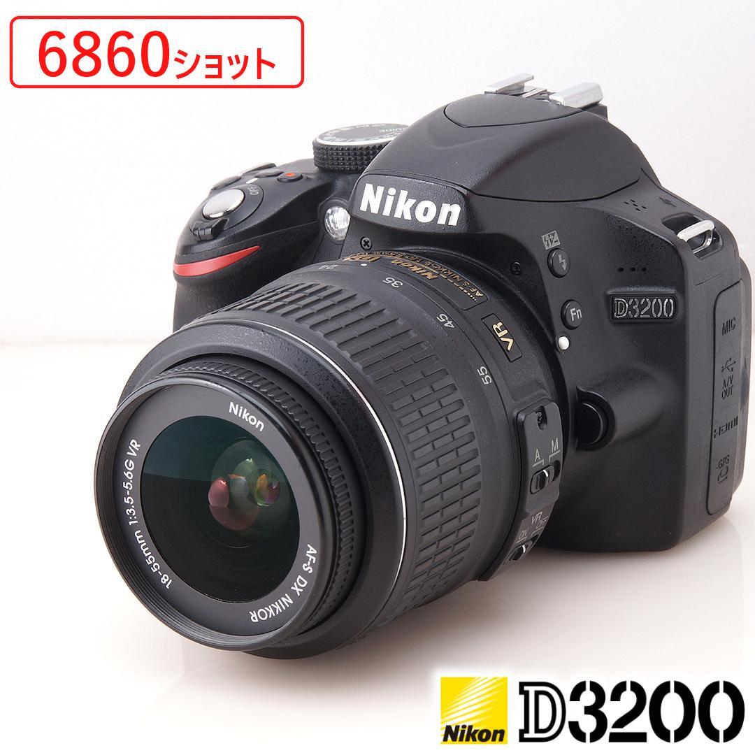 6860ショット★Nikon D3200 レンズキット デジタル一眼レフ