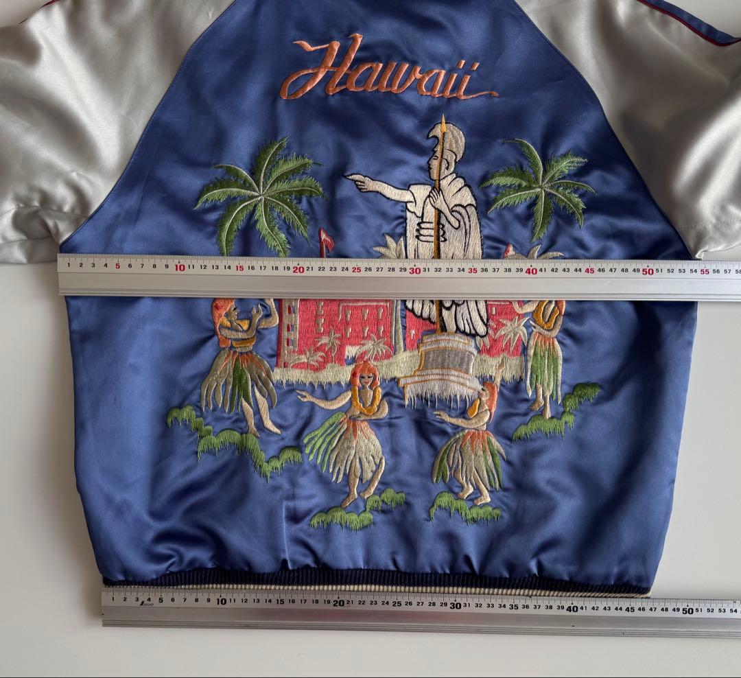 ビンテージ・ヴィンテージ品★テーラー東洋ハワイHawaii刺繍スカジャンM