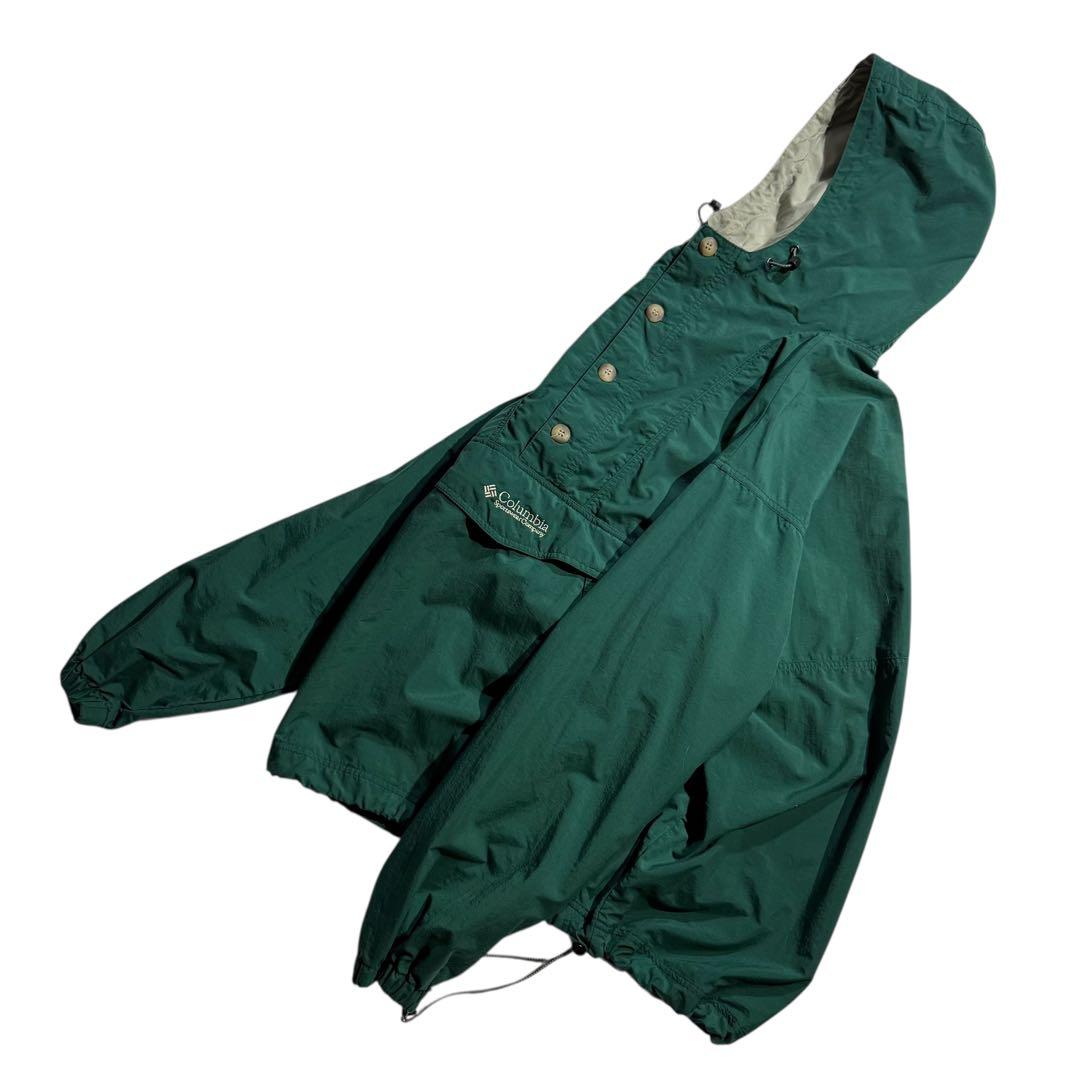 コロンビア アノラックジャケット ナイロン プルオーバー グリーン ビンテージ