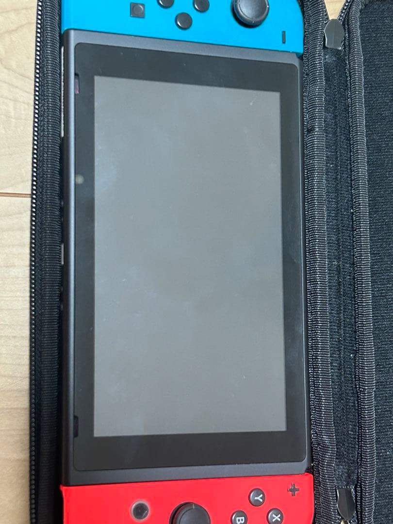 Nintendo Switch 本体 青/赤 キャリングケース付き
