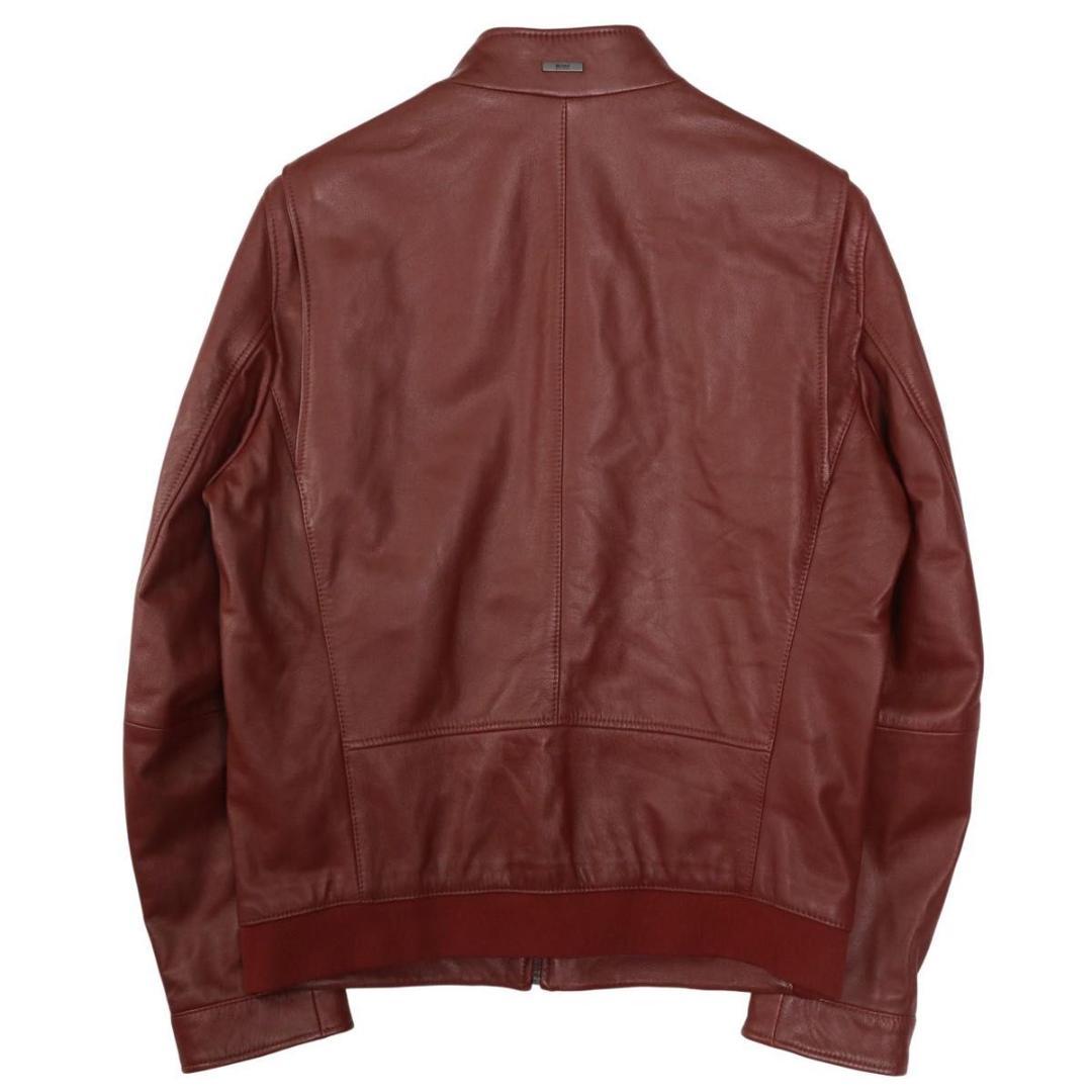 HUGO BOSS ヒューゴボス 羊革 ラムレザージャケット 48 XL メンズ