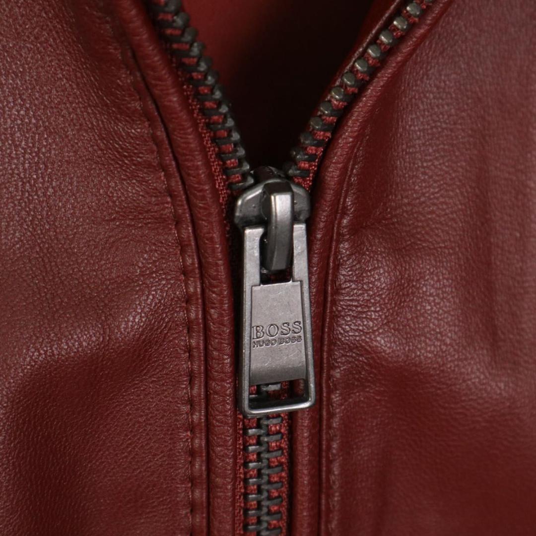 HUGO BOSS ヒューゴボス 羊革 ラムレザージャケット 48 XL メンズ