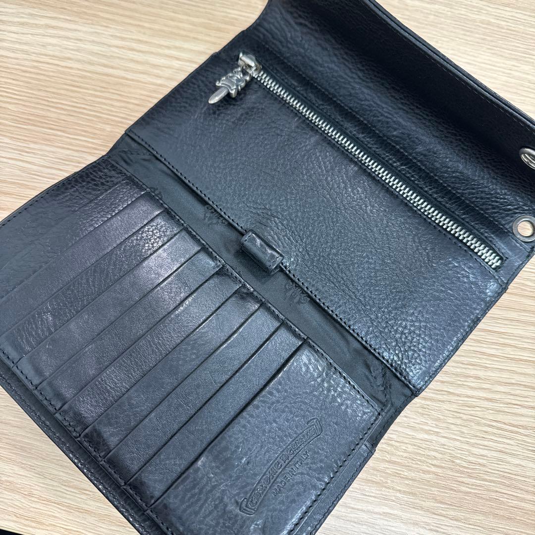 クロムハーツ　長財布　黒　美品✨