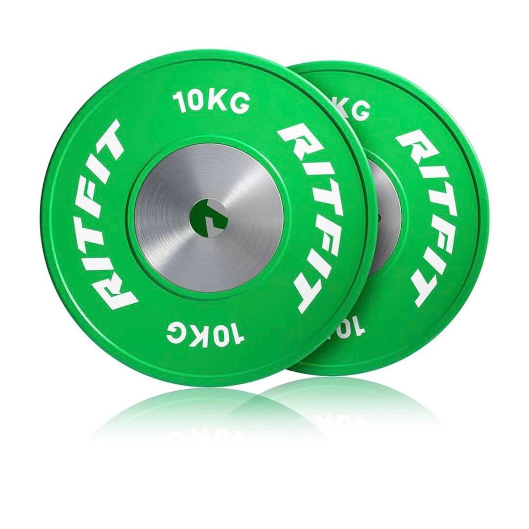 RITFIT 競技用バーベルプレート 高精度 ダンベルプレート シャフト