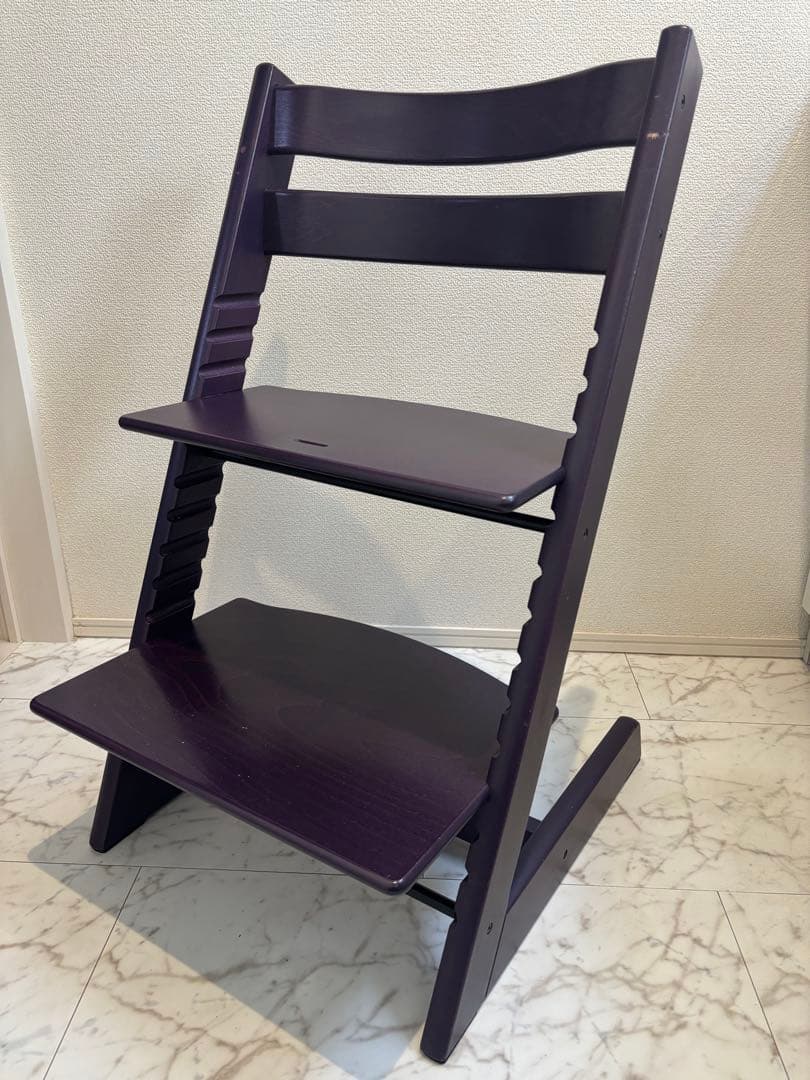 トリップトラップパープル ベビーチェア 調整可能