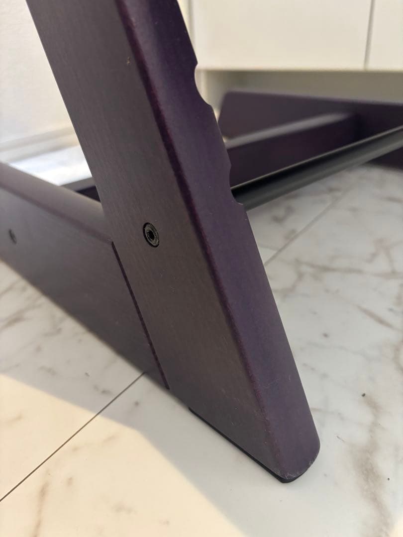 トリップトラップパープル ベビーチェア 調整可能