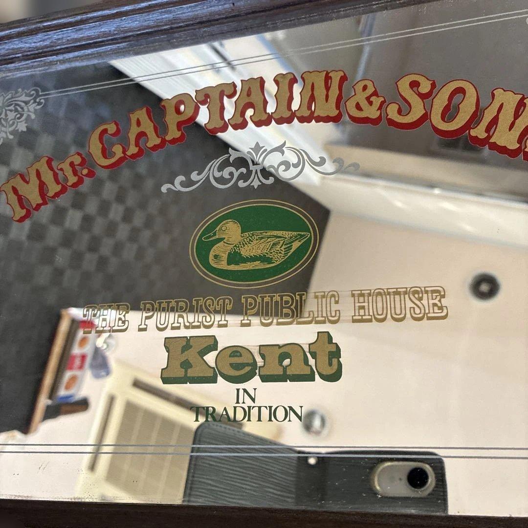 Kent ケント パブミラー アイビー 店頭 看板 鏡 ビンテージ