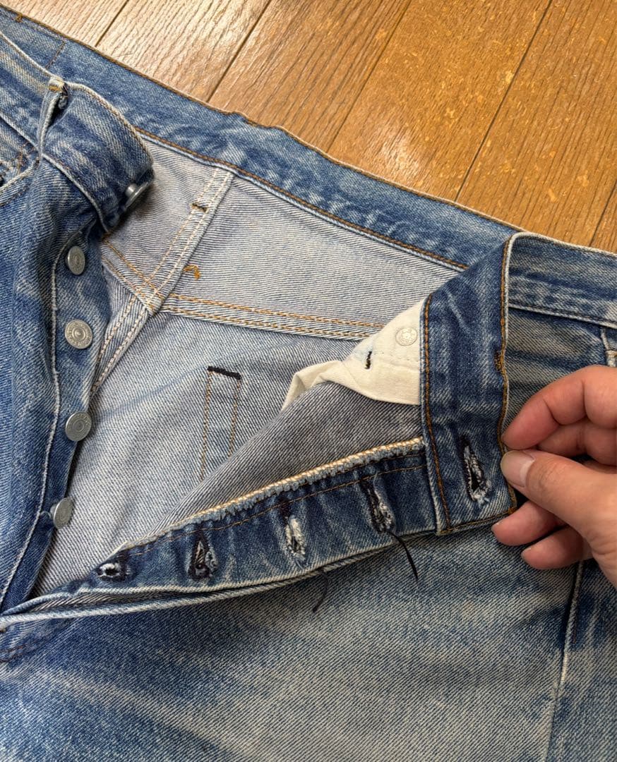 Levi's 501赤耳 オリジナルw86cm 裏ボタン524