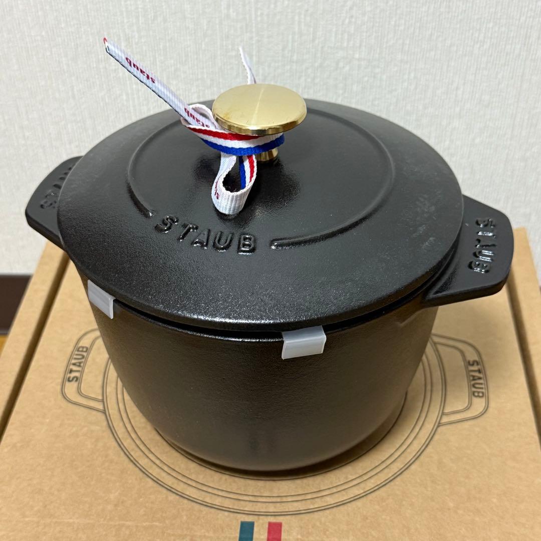 ストウブ ラココットデゴハンM 黒　新品未使用