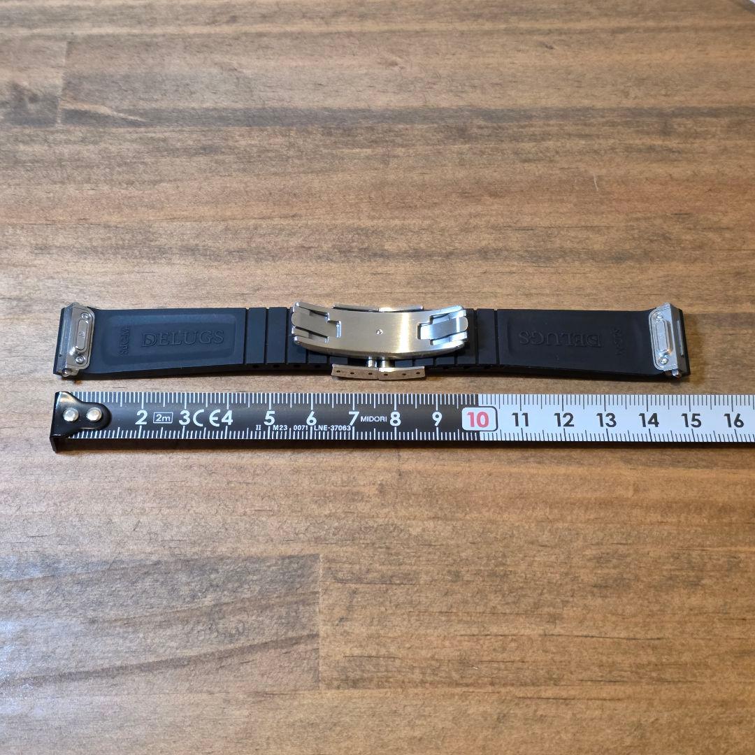 Cartier サントスドゥカルティエMM Delugsラバーベルト