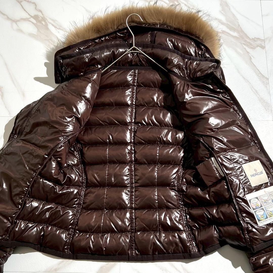 【美品】モンクレール アルモワーズ ダウン ジャケット ファー サイズ2