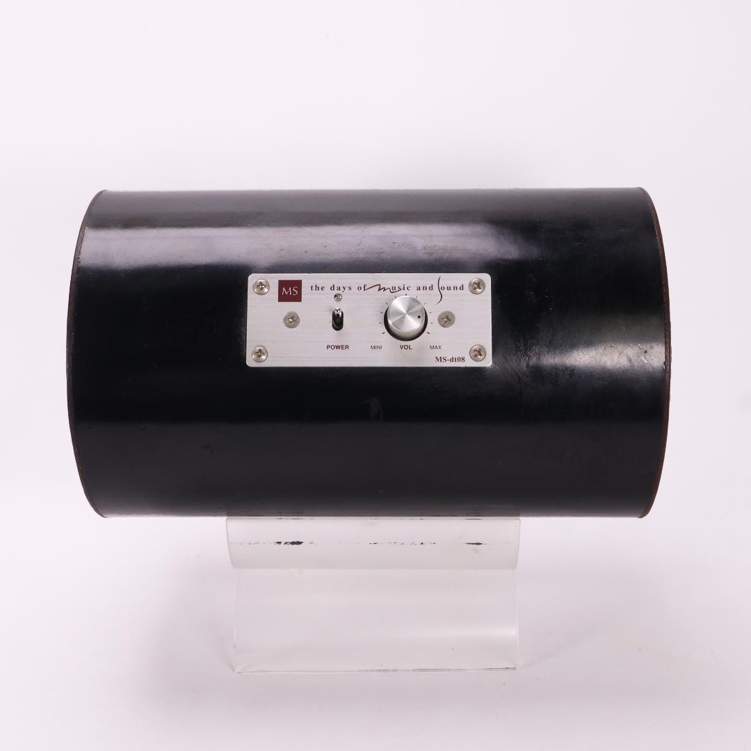 エムズシステム　MS-dt08 アンプ内蔵波動スピーカー　シュエット　黒