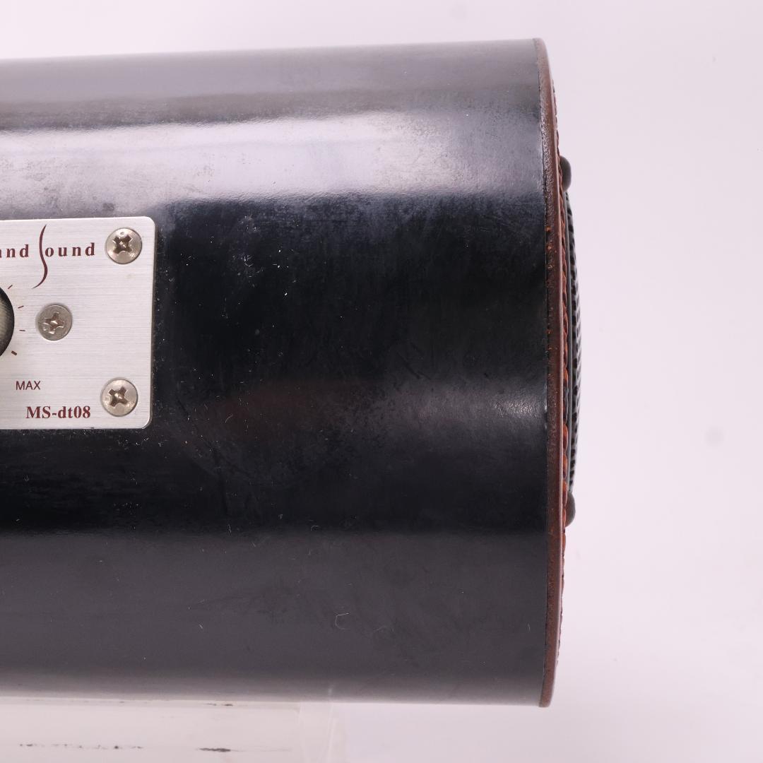 エムズシステム　MS-dt08 アンプ内蔵波動スピーカー　シュエット　黒