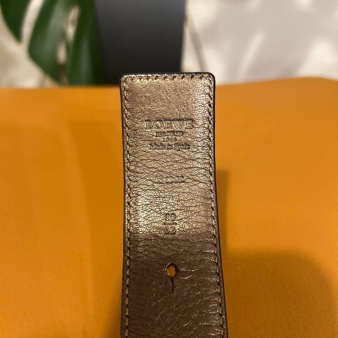 LOEWE アナグラム リバーシブルベルト ブラウン 80/32