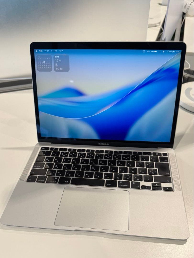 【美品】MacBookAir M1 2020 シルバー 16GB/256GB