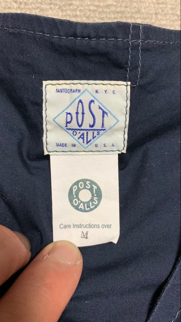 post overalls ポストオーバーオールズ ネイビー ベスト M