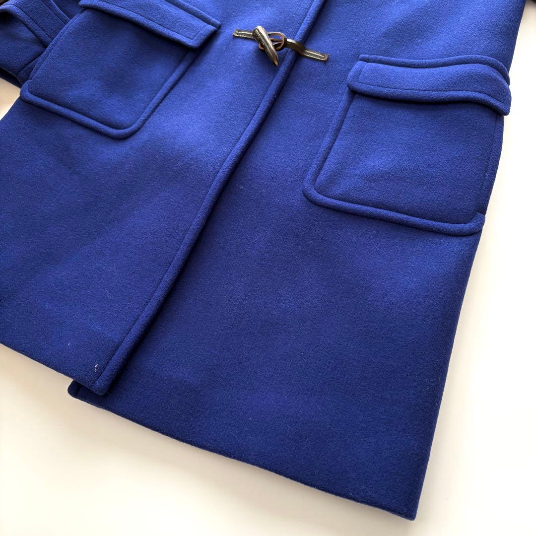 美品　グリーンレーベルリラクシング　ダッフルコート　ロイヤルブルー　ウール　42