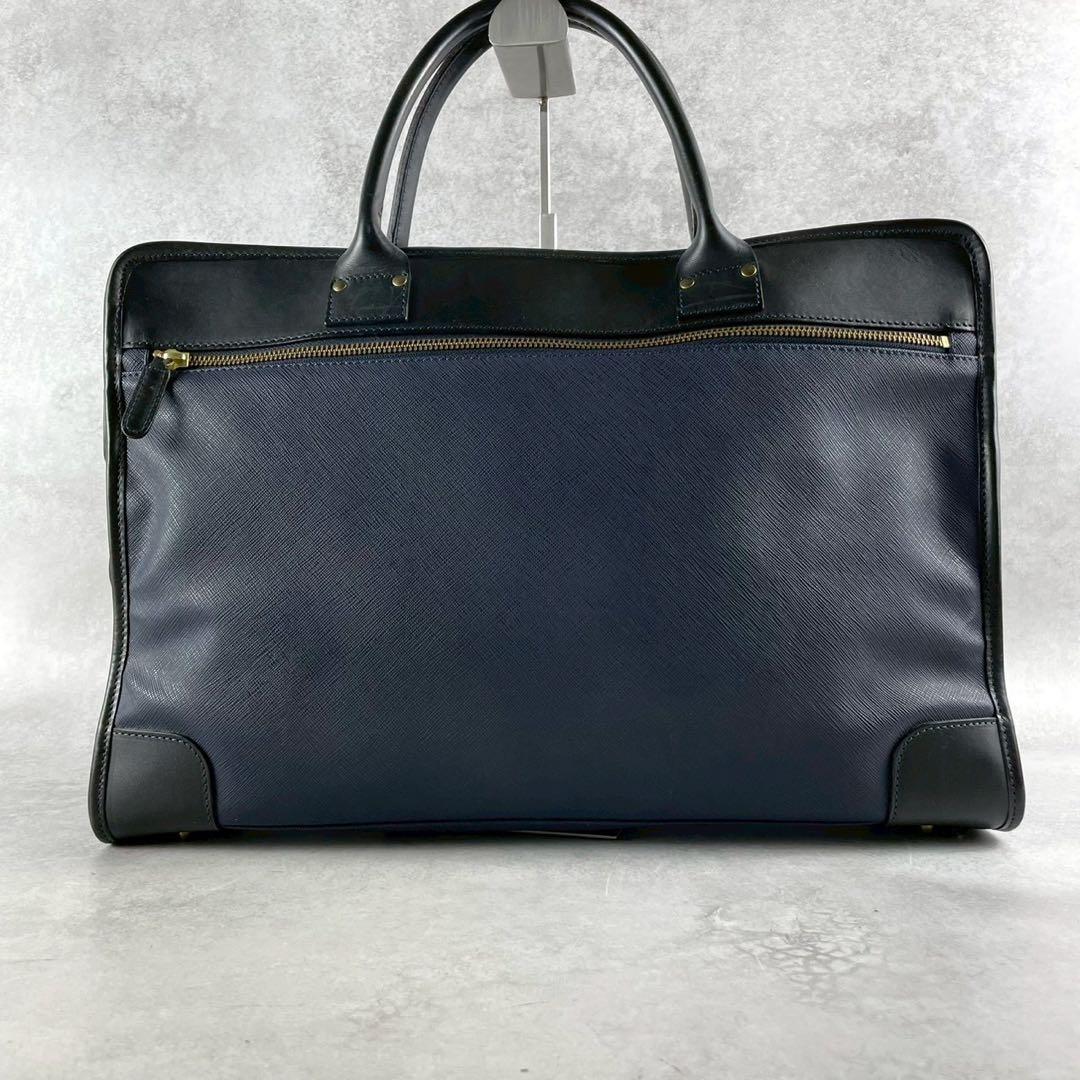【美品✨】フェリージ レザー PVC ビジネスバッグ ブリーフケース 12-39