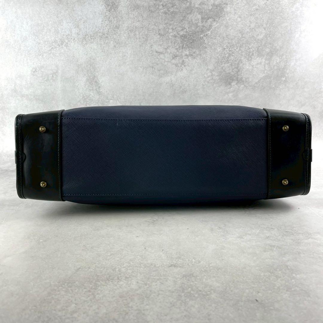 【美品✨】フェリージ レザー PVC ビジネスバッグ ブリーフケース 12-39