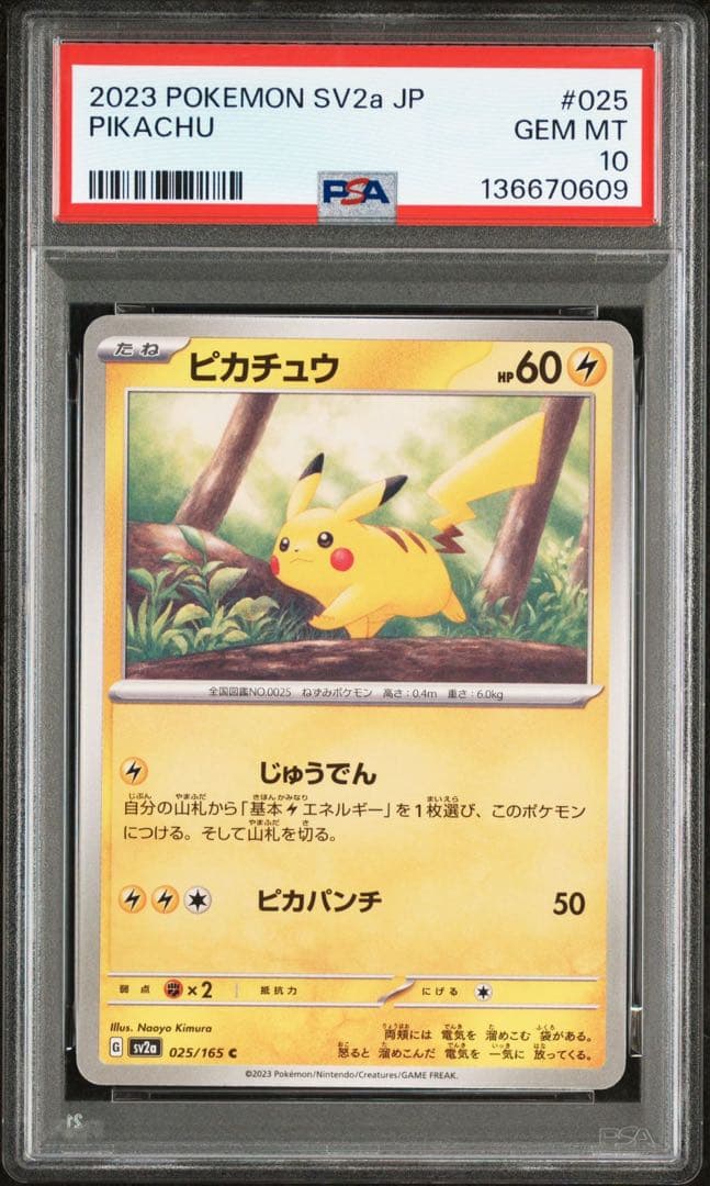 超希少　ピカチュウ　PSA10 ノーマル　025 not horo 151