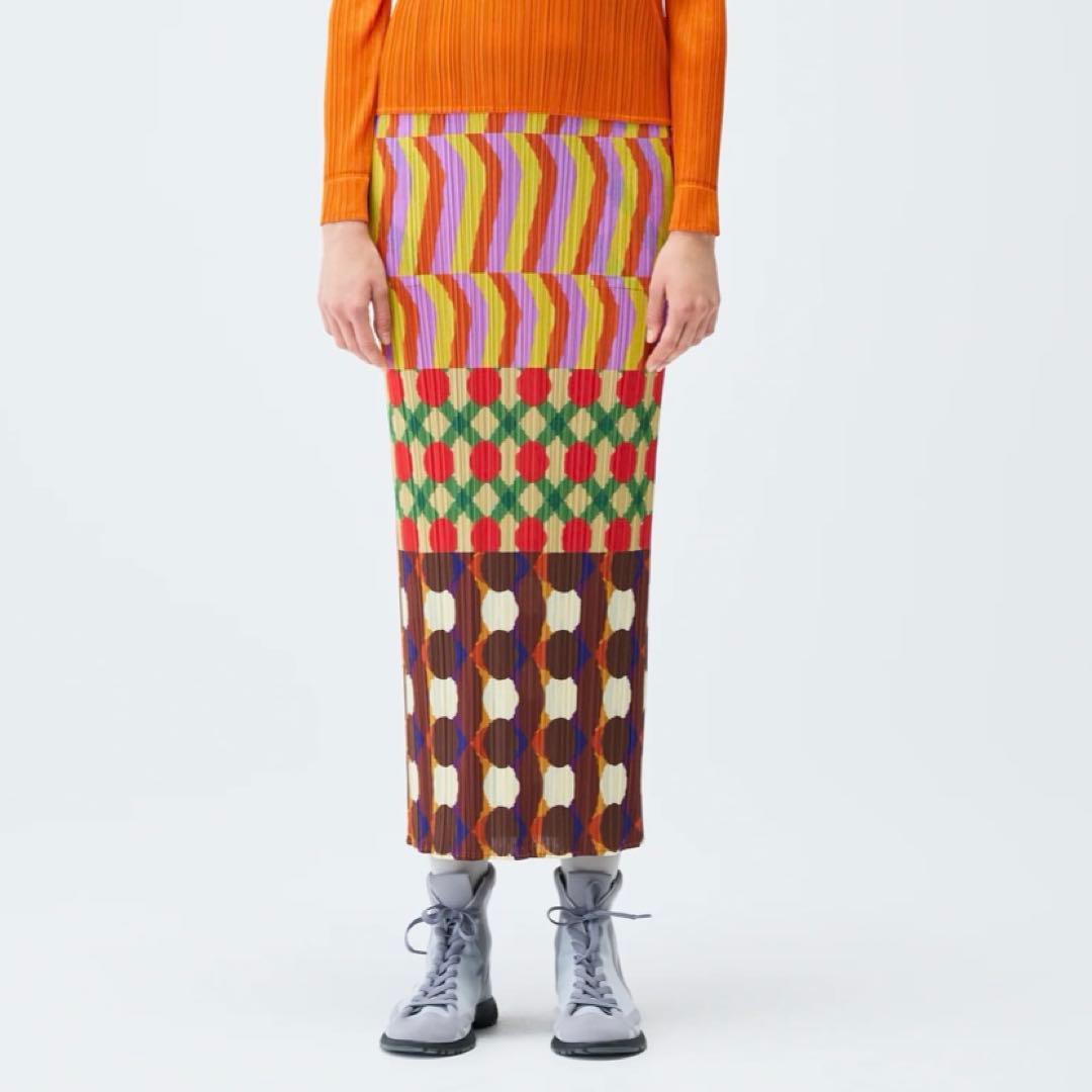 プリーツプリーズ イッセイミヤケ ハーモニー スカート