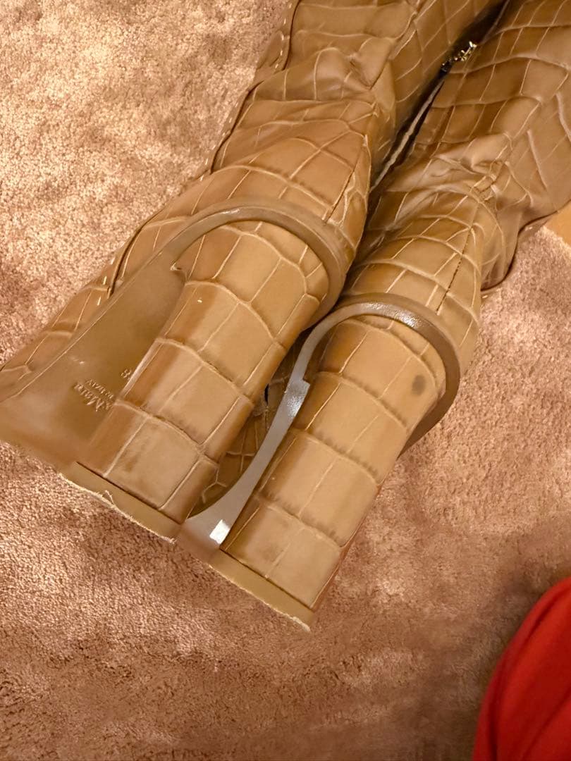 希少！MAXMARAマックスマーラクロコ柄ニーハイブーツ　ロングブーツ