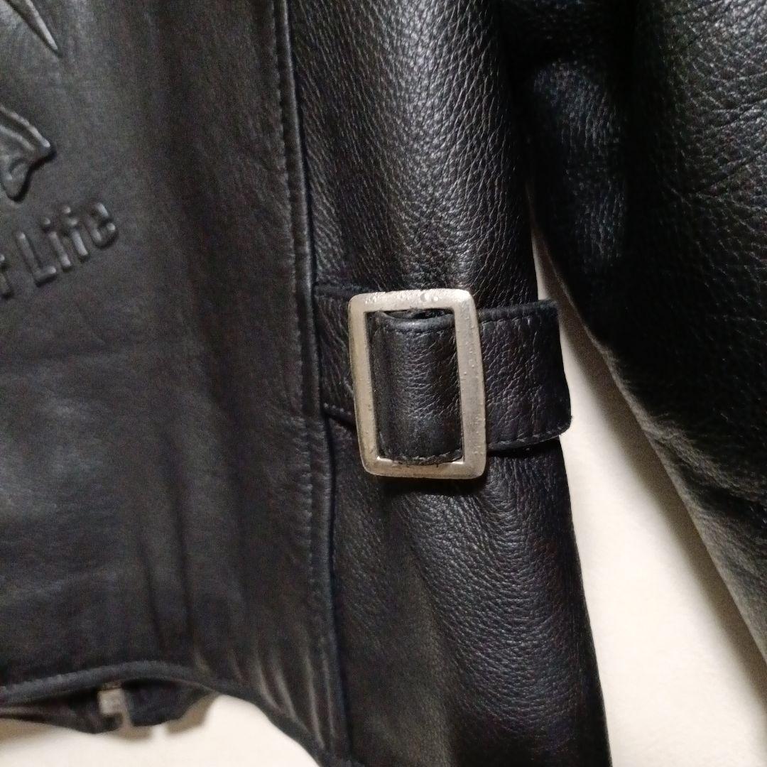 希少　Wind Armor レザージャケット　スカル　ファイヤー　本革