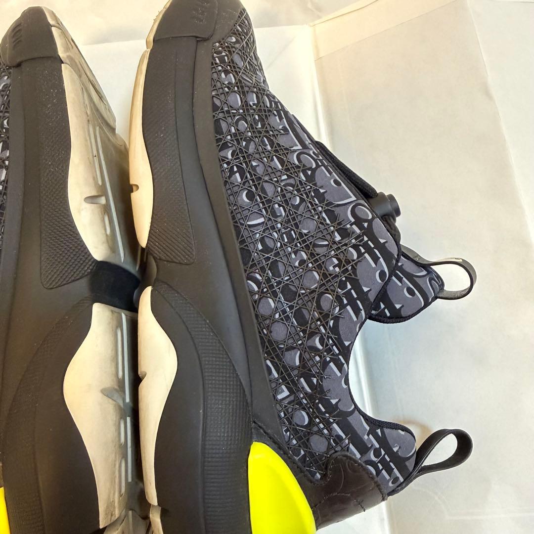 美品 DIOR B24 オブリーク スニーカー ネイビー 40(25cm)