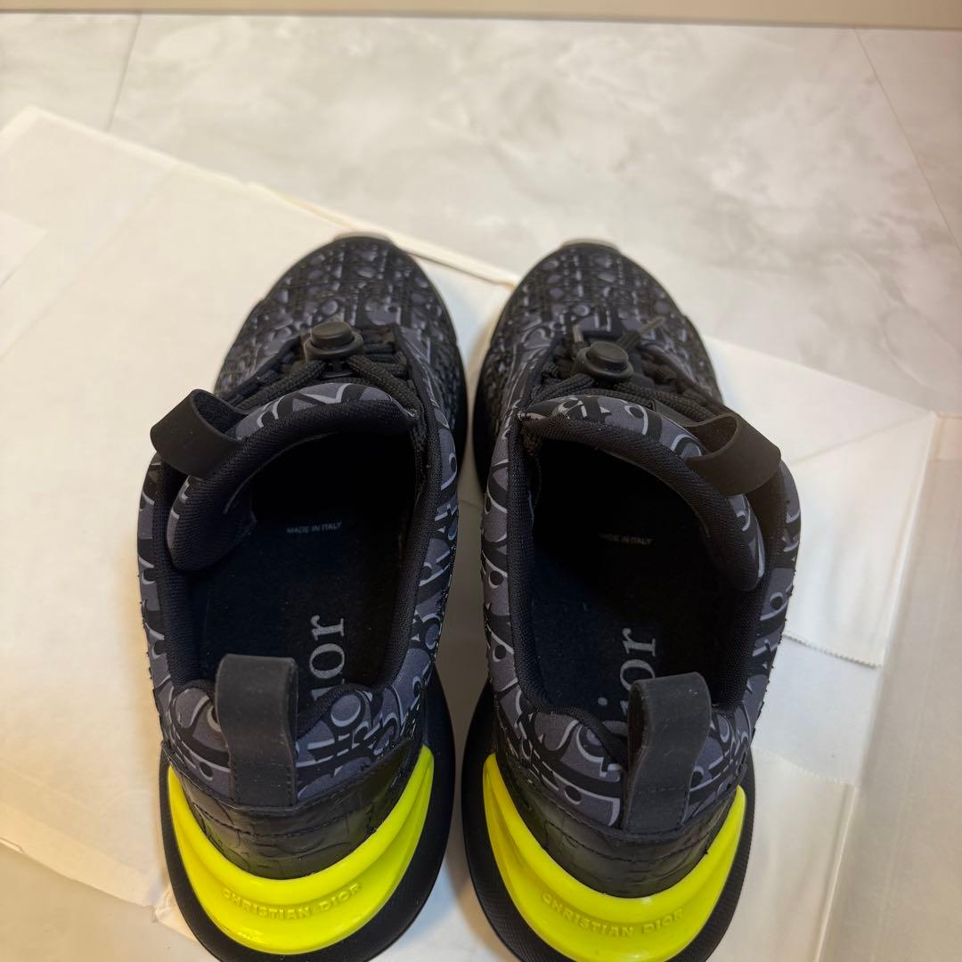 美品 DIOR B24 オブリーク スニーカー ネイビー 40(25cm)