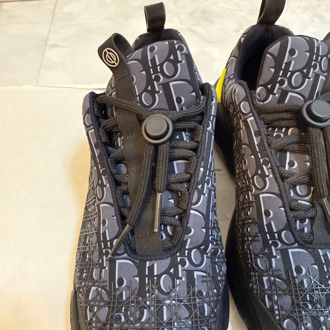 美品 DIOR B24 オブリーク スニーカー ネイビー 40(25cm)