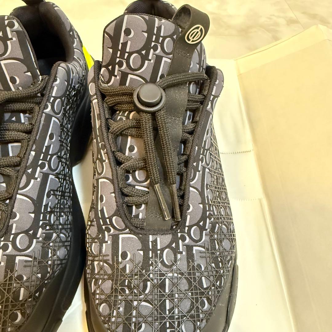 美品 DIOR B24 オブリーク スニーカー ネイビー 40(25cm)