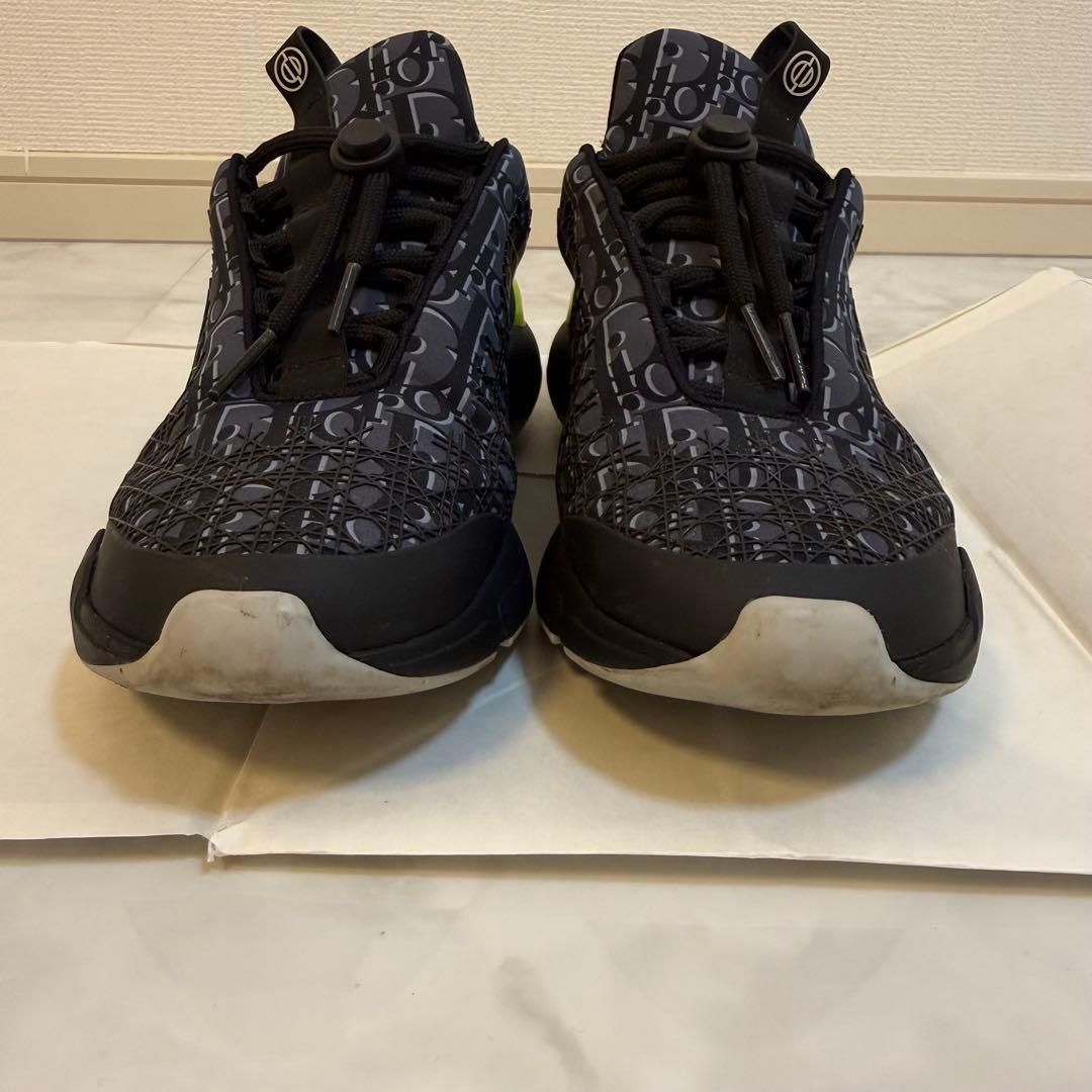 美品 DIOR B24 オブリーク スニーカー ネイビー 40(25cm)