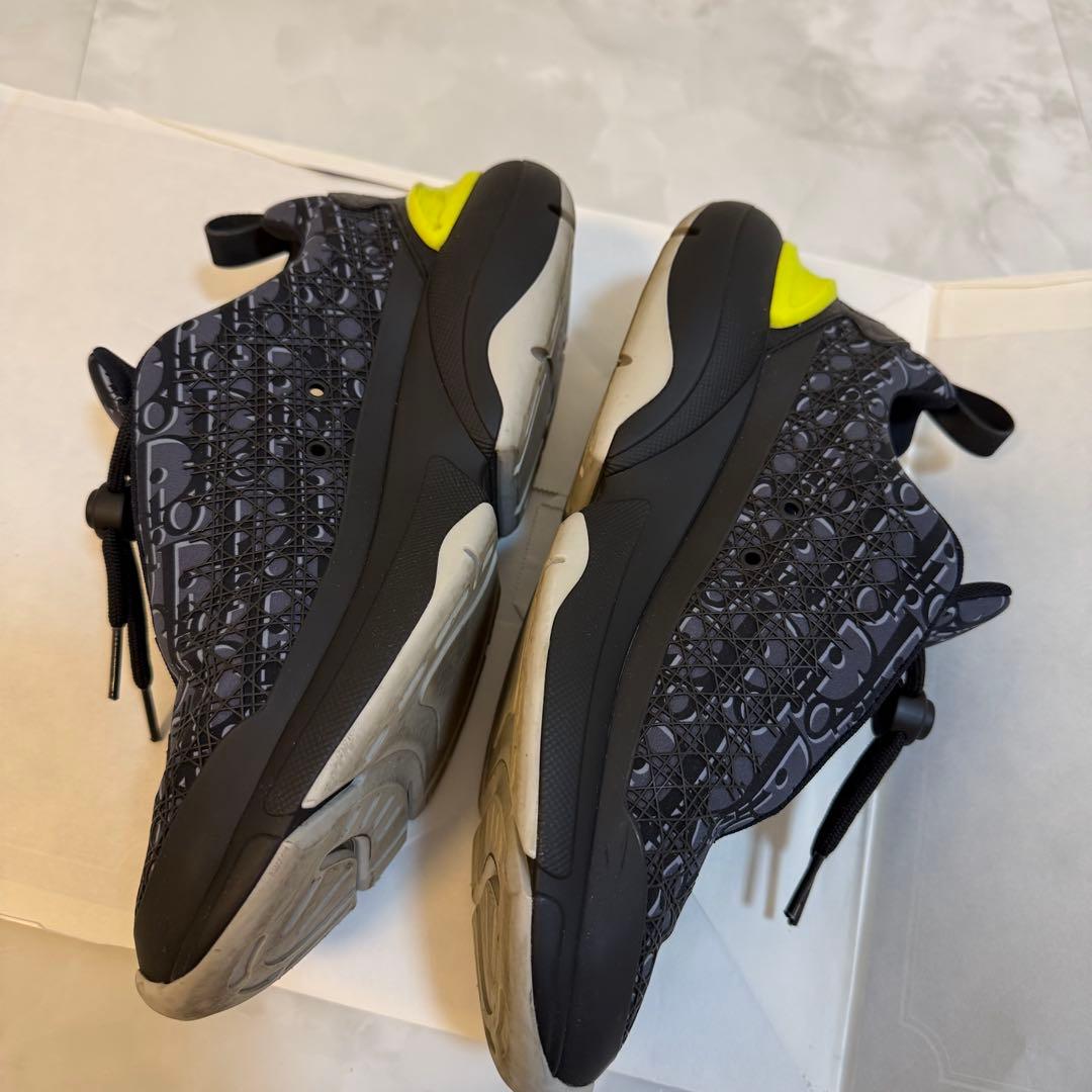 美品 DIOR B24 オブリーク スニーカー ネイビー 40(25cm)