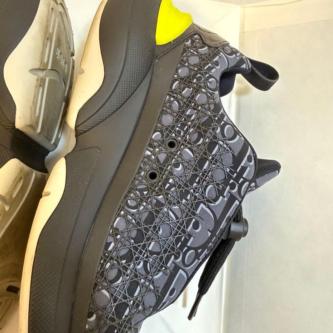 美品 DIOR B24 オブリーク スニーカー ネイビー 40(25cm)