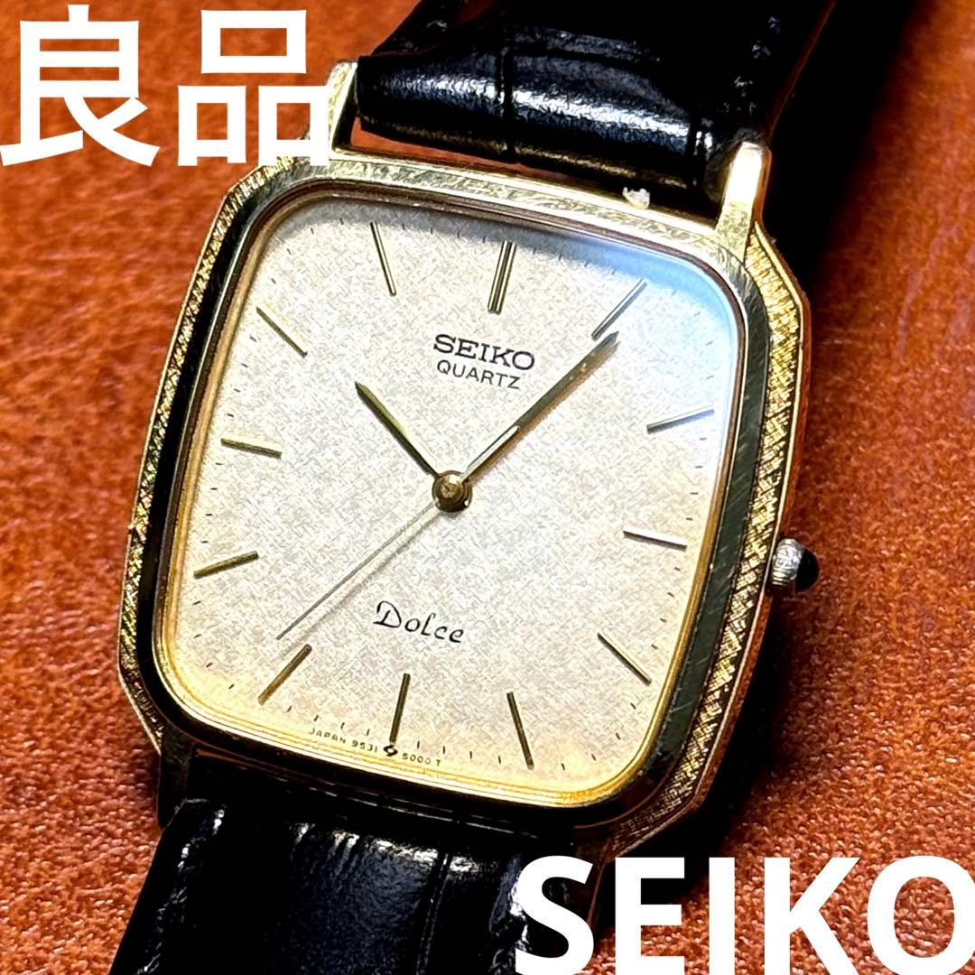 A93 希少 稼動品 SEIKO DOLCE スクエア型　80年代