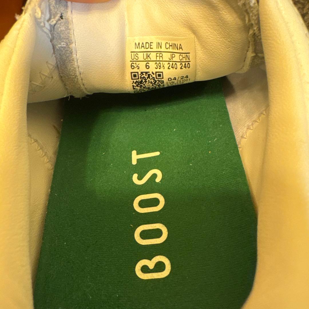 超美品‼️履き心地抜群‼️adidas ホワイトレザーゴルフシューズ