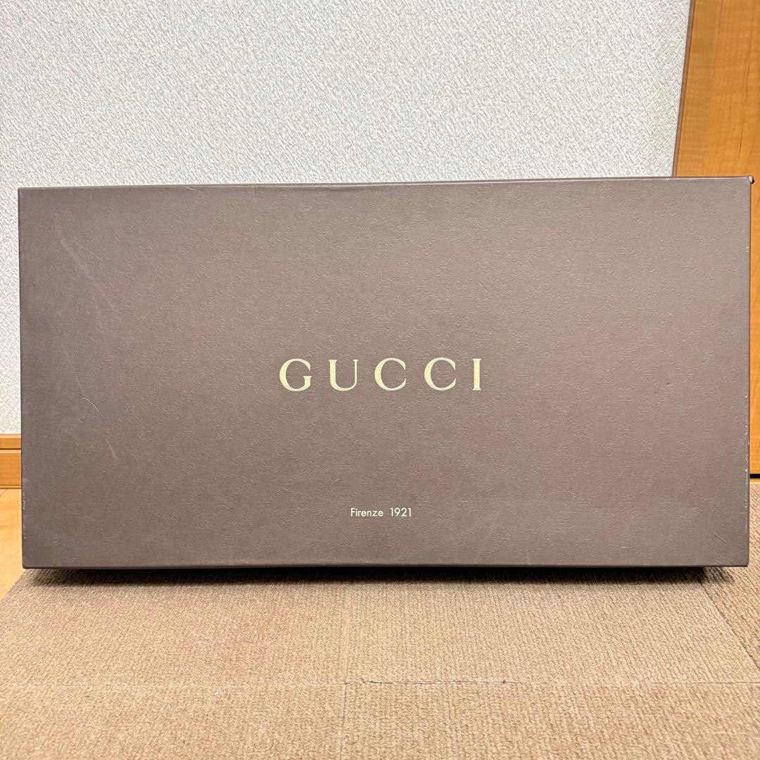 レア✨️ GUCCI ブラック スエード ロングブーツ ウェッジヒール 箱付き