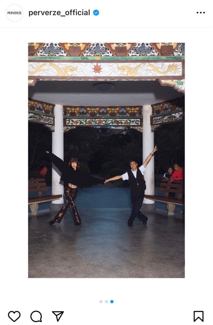 トップス perverze Crash Wide Snood Short Knit