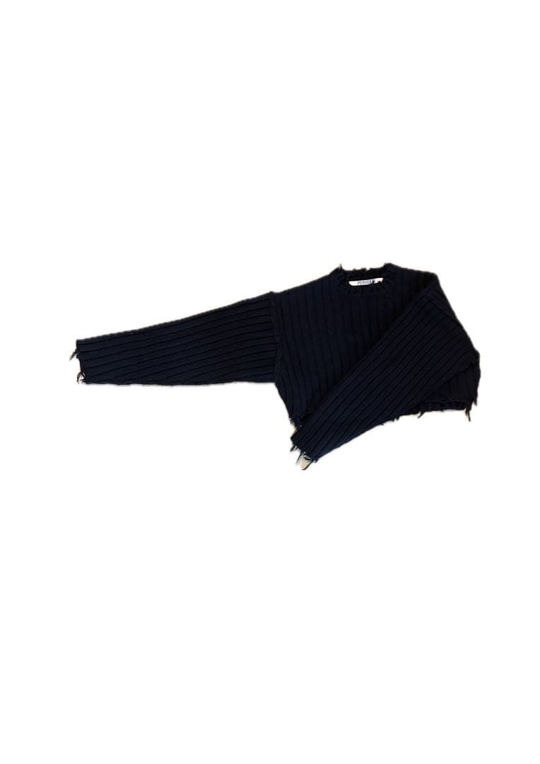 トップス perverze Crash Wide Snood Short Knit