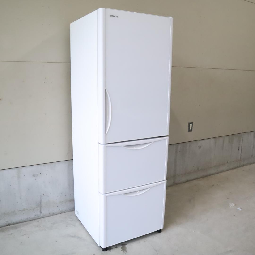 【清掃済】ヒタチ 冷蔵庫 R-S38JV (XW) 2018年製 B0007