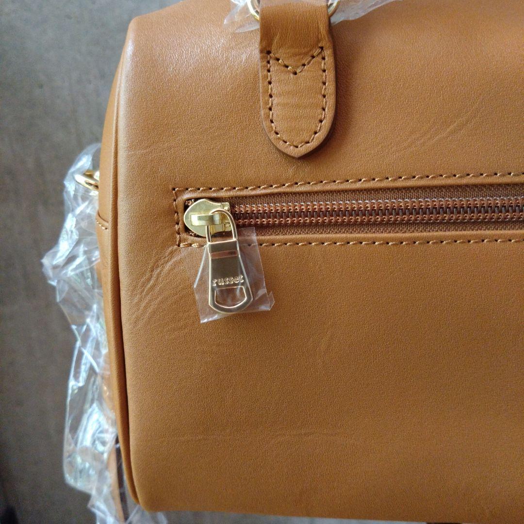 八駆郎　russet　2wayミニボストン　キャメル　新品未使用タグ付