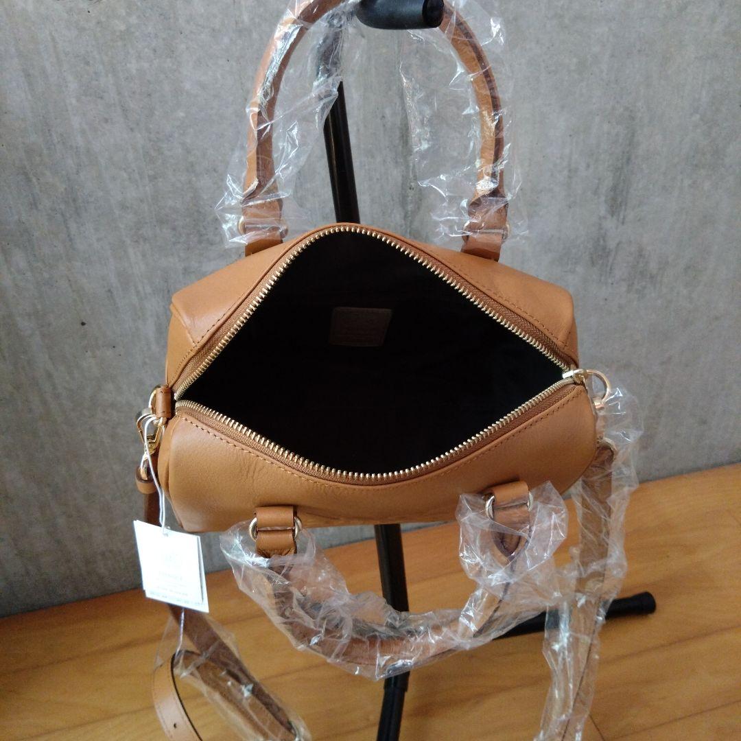 八駆郎　russet　2wayミニボストン　キャメル　新品未使用タグ付