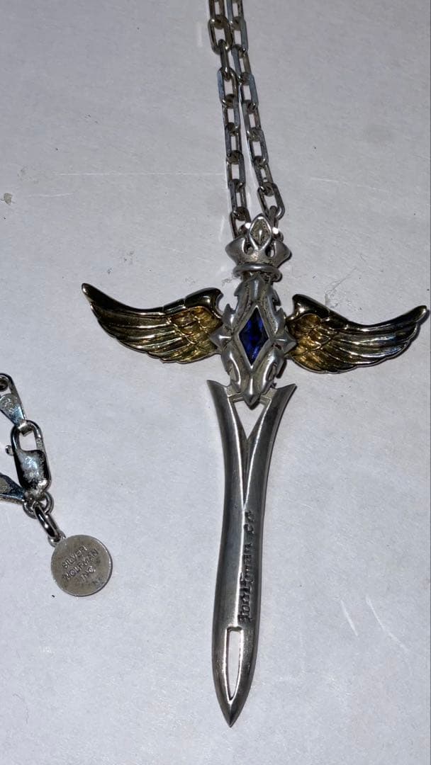 ウルフマン ネックレス シルバー925 ブルークリスタル