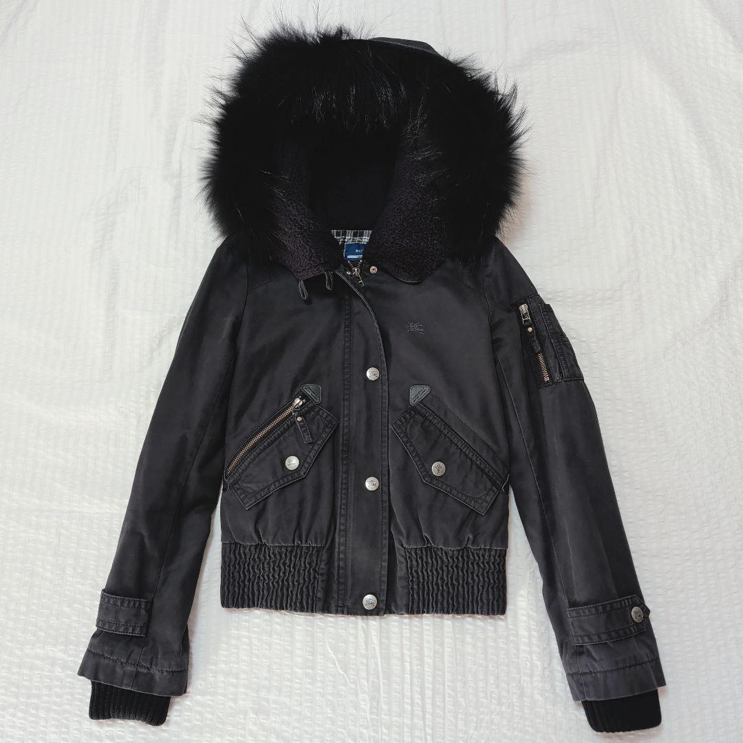 バーバリーブルーレーベル ミリタリージャケット 短丈 N-2B