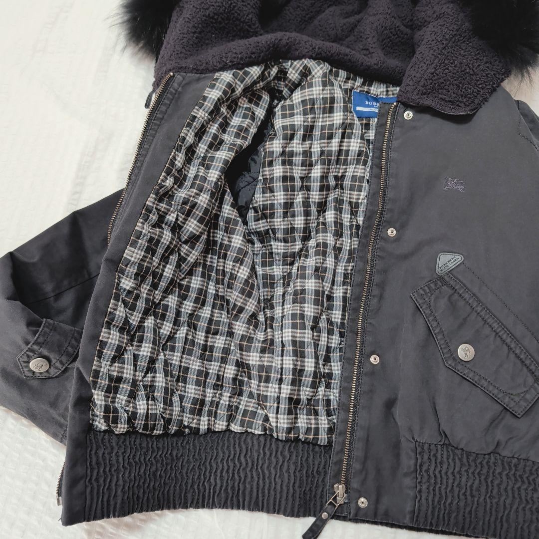 バーバリーブルーレーベル ミリタリージャケット 短丈 N-2B