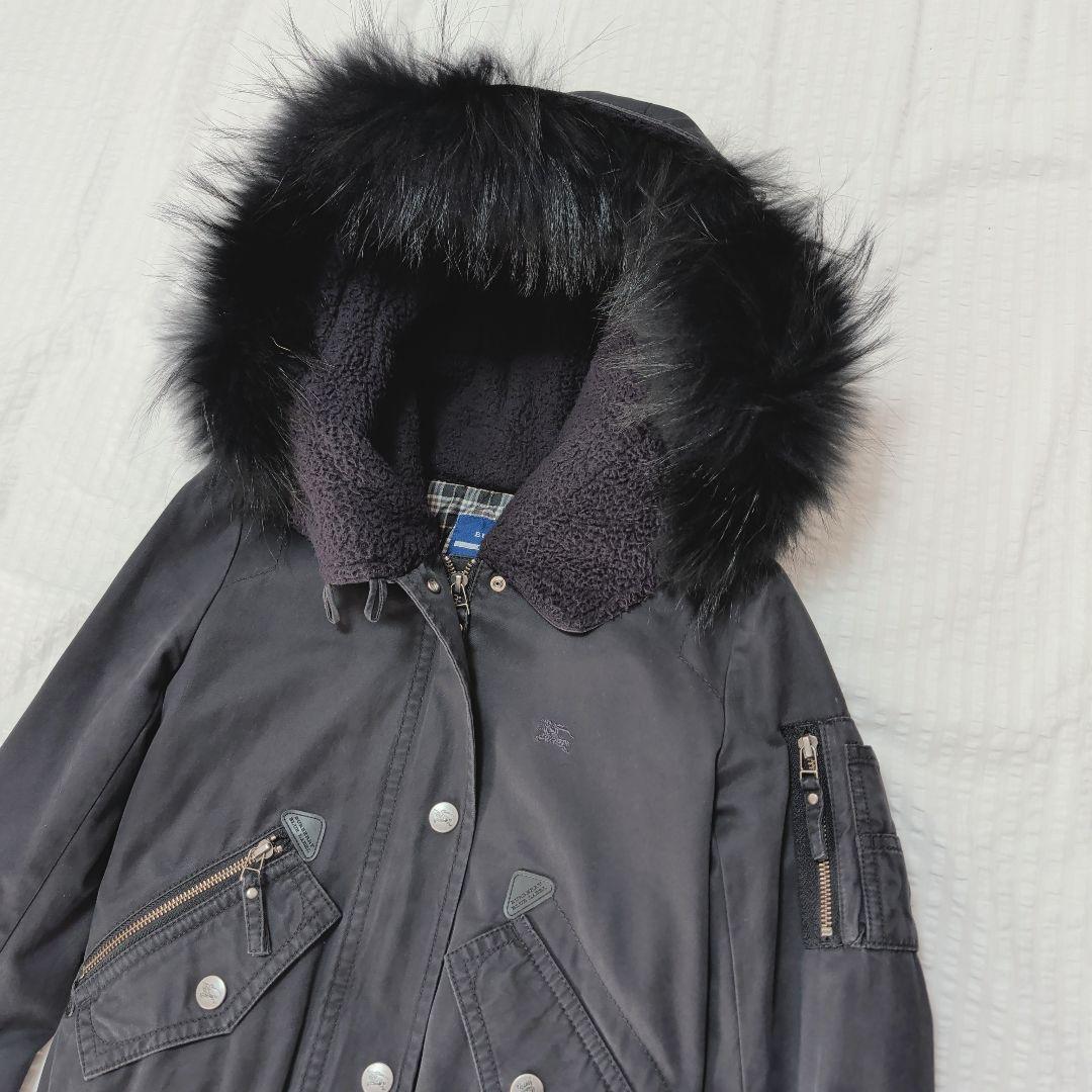 バーバリーブルーレーベル ミリタリージャケット 短丈 N-2B